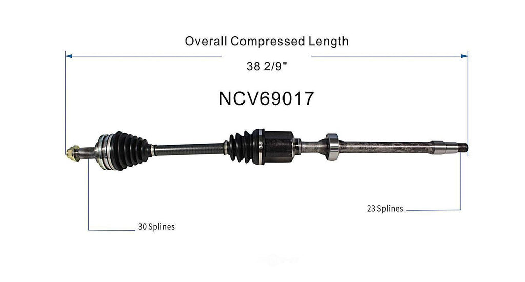 Right New CV Complete Assy   GSP North America   NCV69017