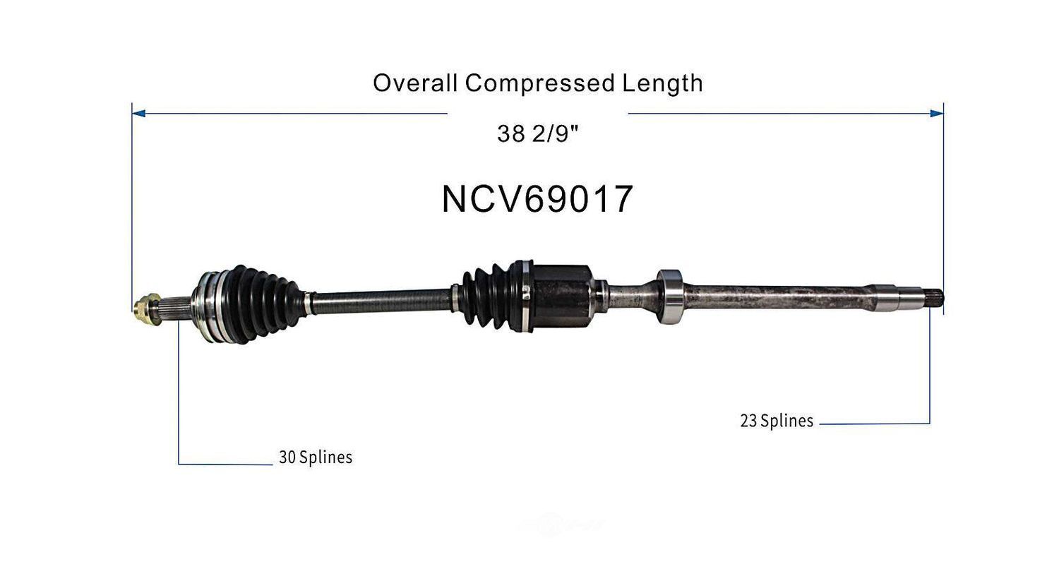 Right New CV Complete Assy   GSP North America   NCV69017