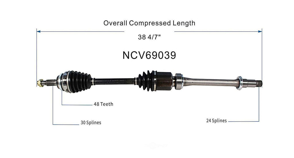 Right New CV Complete Assy   GSP North America   NCV69039