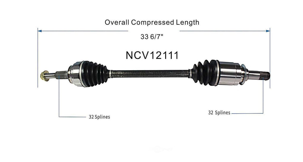 Axle Shaft Assy- CV Shaft   GSP North America   NCV12111