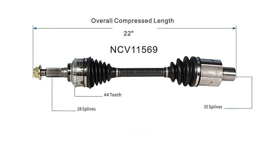 Right New CV Complete Assy   GSP North America   NCV11569