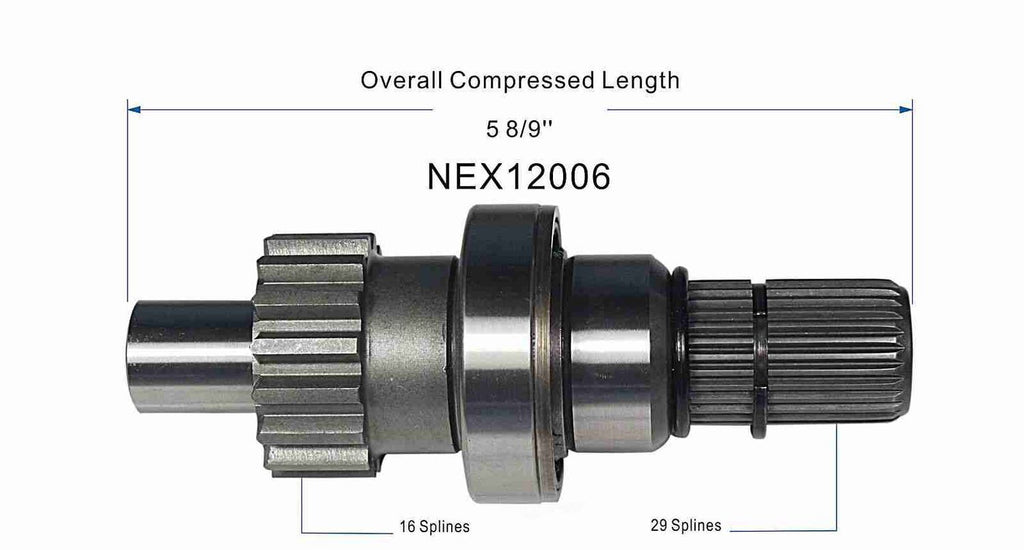 CV Intermediate Shaft   GSP North America   NEX12006