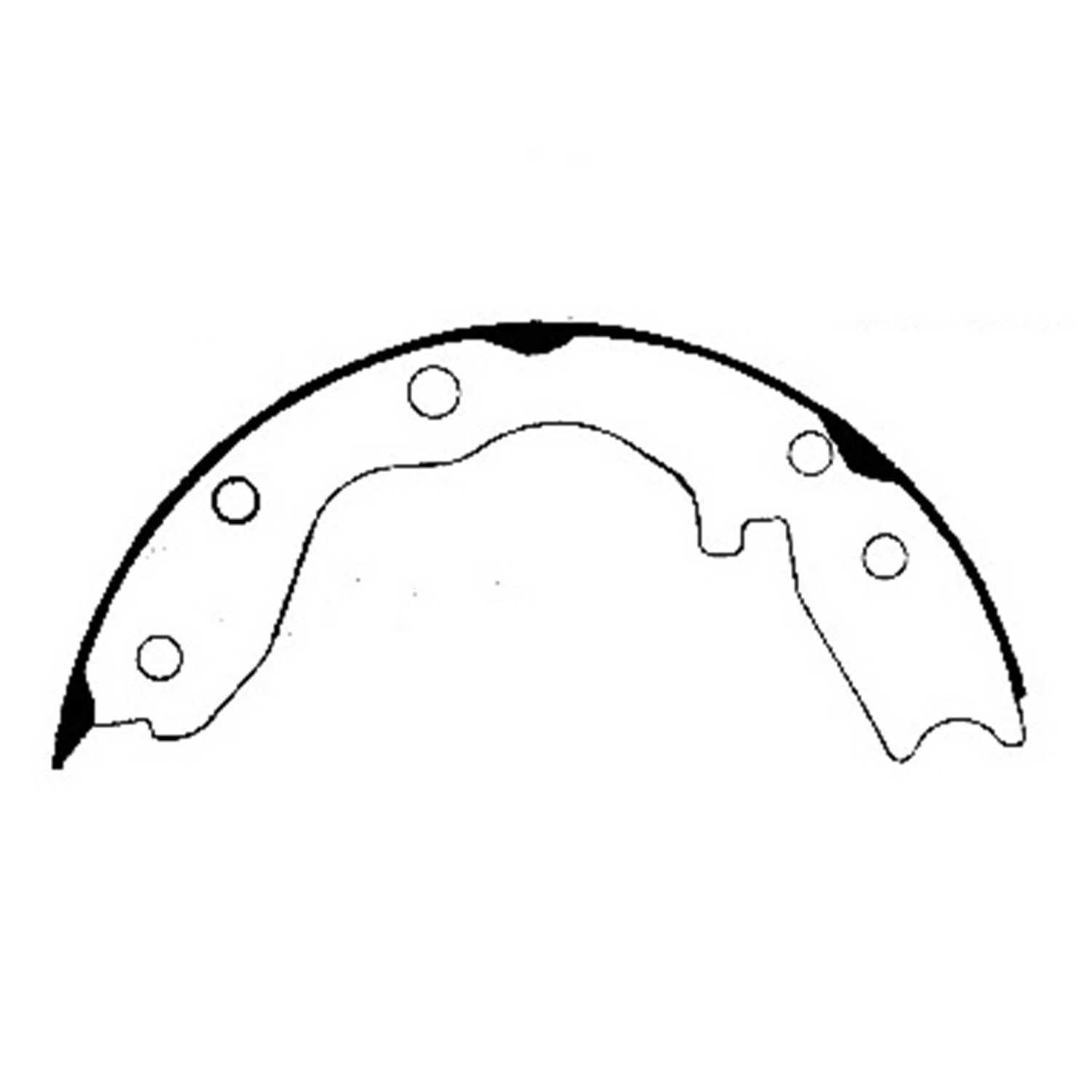 Rr Parking Brake Shoes  Centric Parts  111.06350