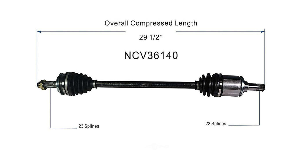 Left New CV Complete Assy   GSP North America   NCV36140