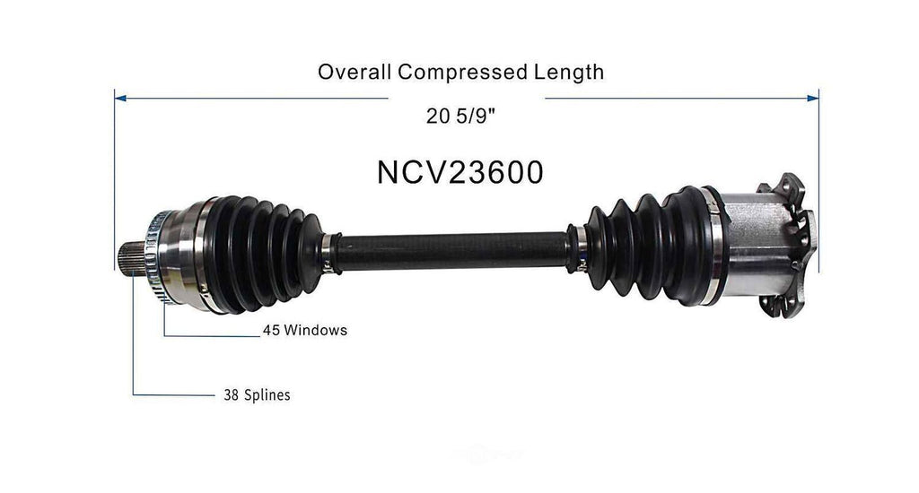 Axle Shaft Assy- CV Shaft   GSP North America   NCV23600