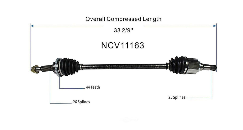 Right New CV Complete Assy   GSP North America   NCV11163