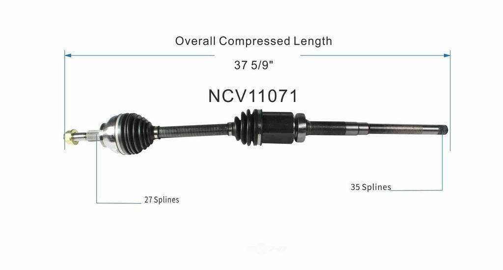 Right New CV Complete Assy   GSP North America   NCV11071