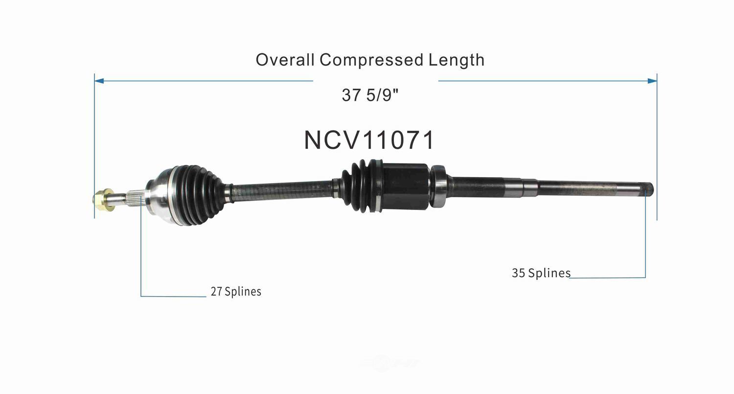 Right New CV Complete Assy   GSP North America   NCV11071