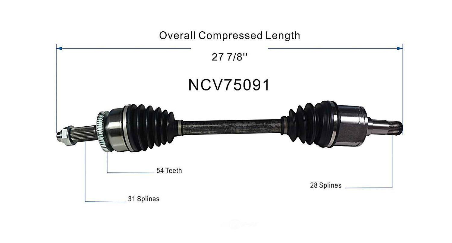 Right New CV Complete Assy   GSP North America   NCV75091