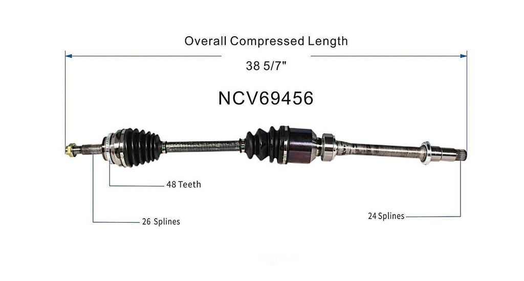 Right New CV Complete Assy   GSP North America   NCV69456