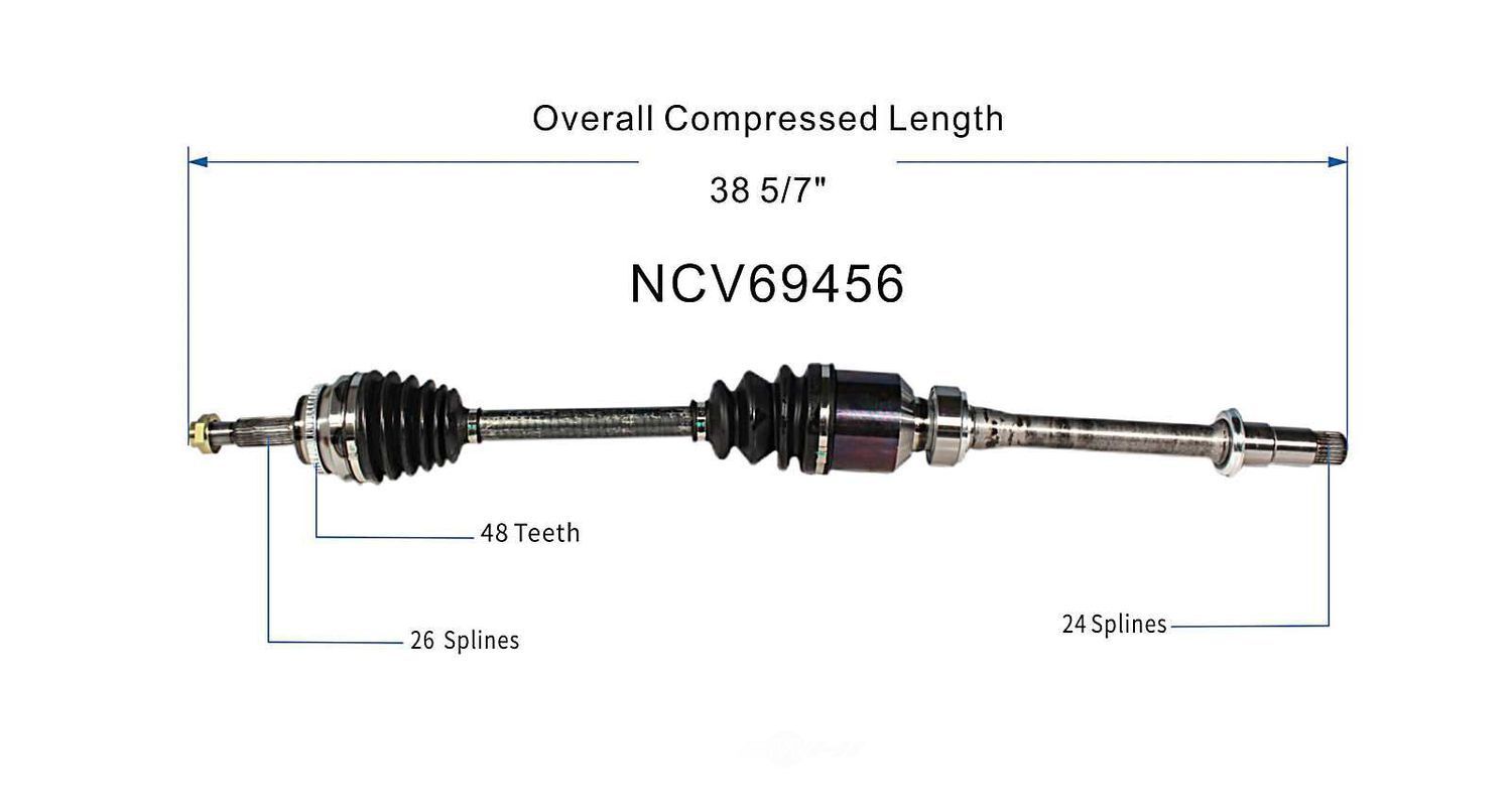 Right New CV Complete Assy   GSP North America   NCV69456