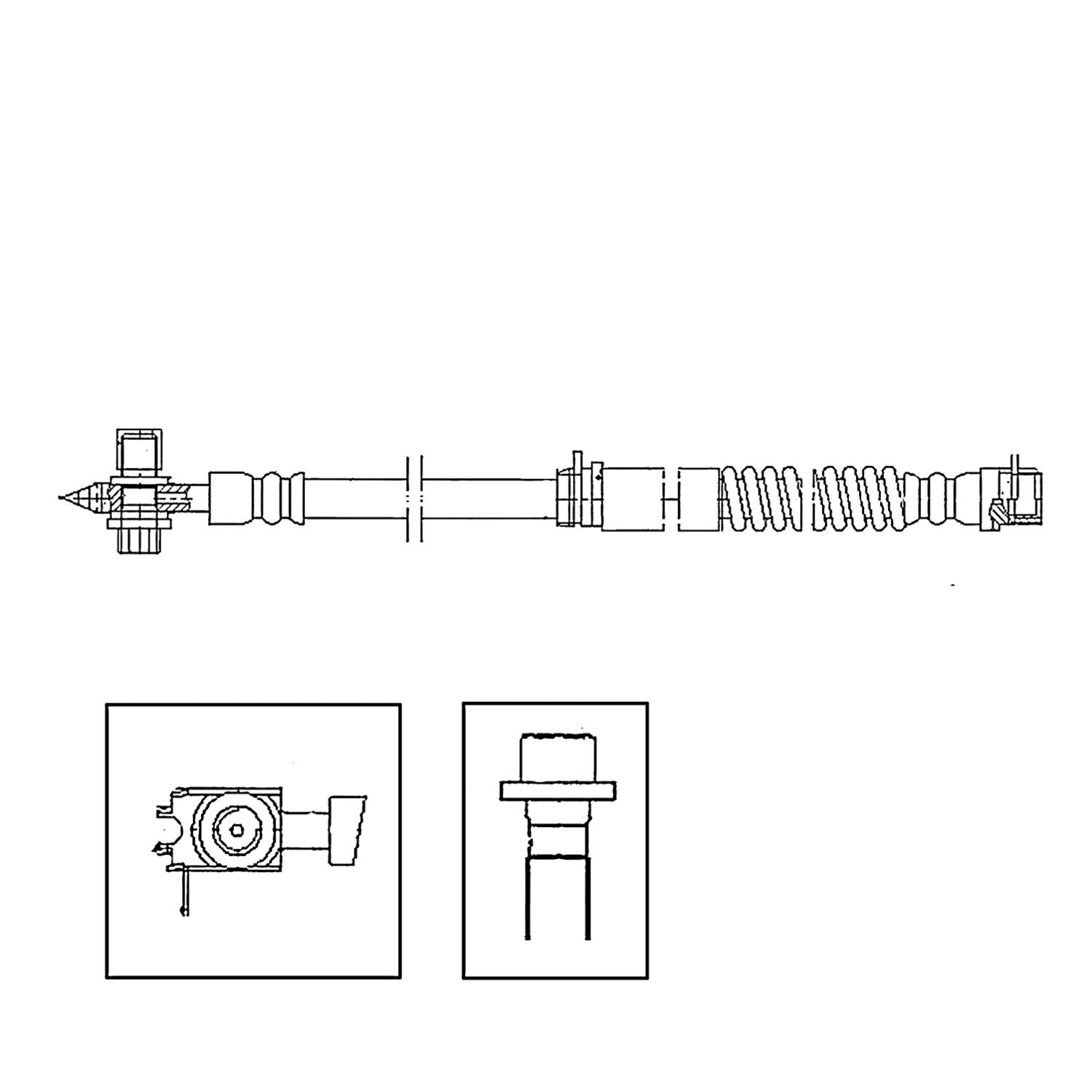Frt Brake Hose  Centric Parts  150.33062