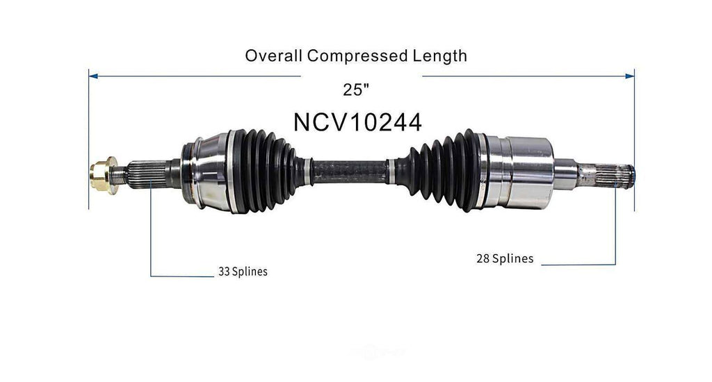 Axle Shaft Assy- CV Shaft   GSP North America   NCV10244