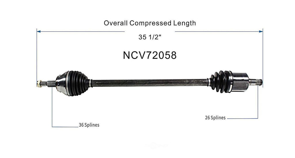 Right New CV Complete Assy   GSP North America   NCV72058