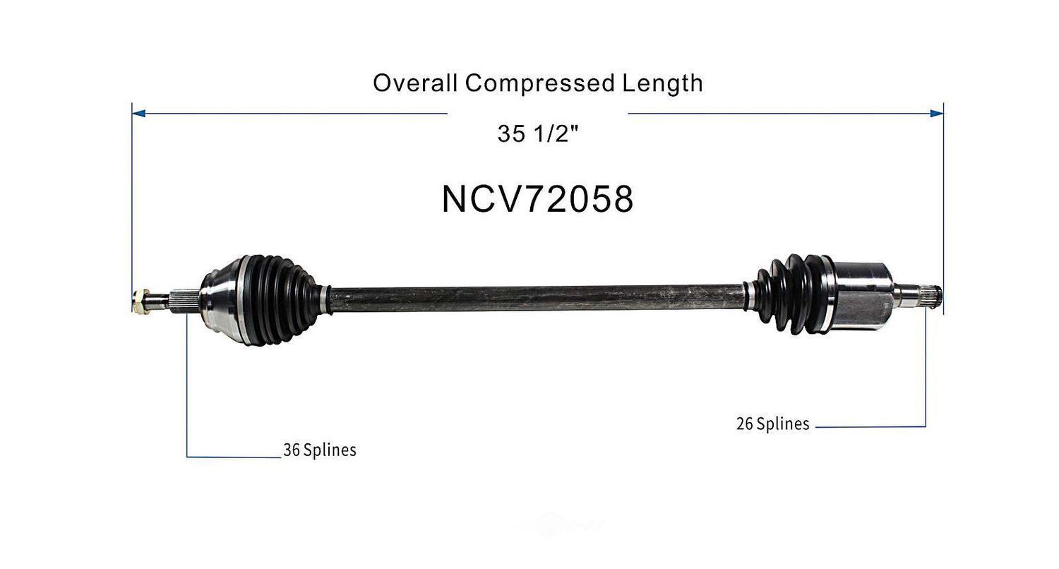 Right New CV Complete Assy   GSP North America   NCV72058