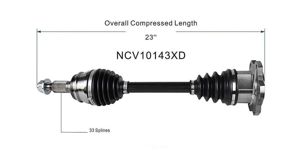 Axle Shaft Assy- CV Shaft   GSP North America   NCV10143XD
