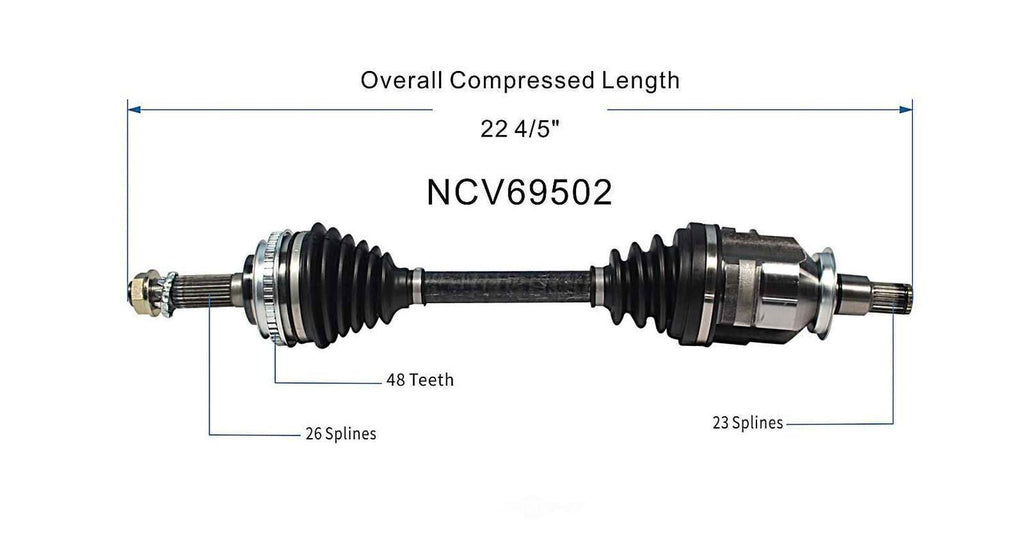 Right New CV Complete Assy   GSP North America   NCV69502