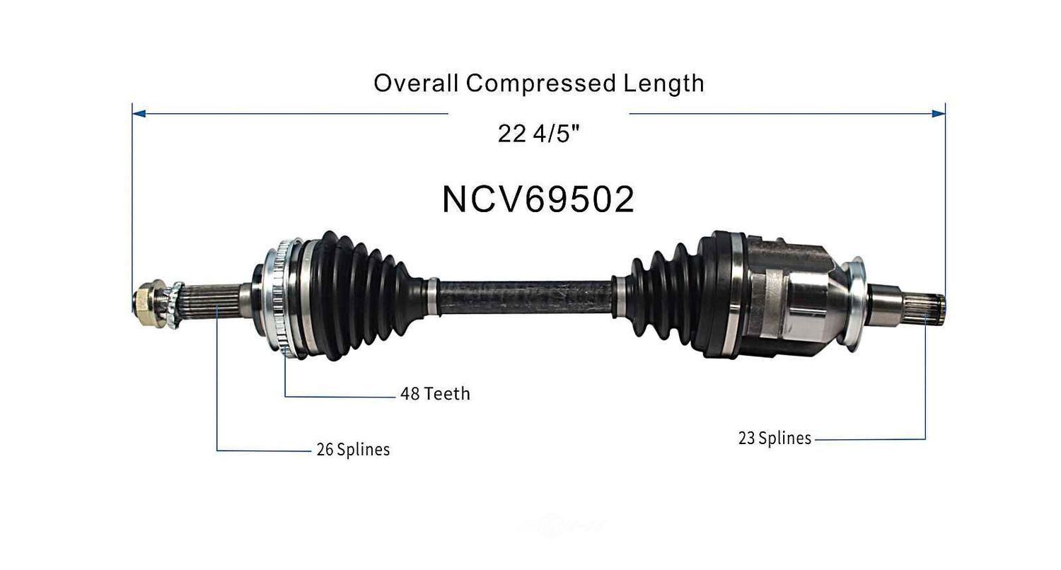 Right New CV Complete Assy   GSP North America   NCV69502