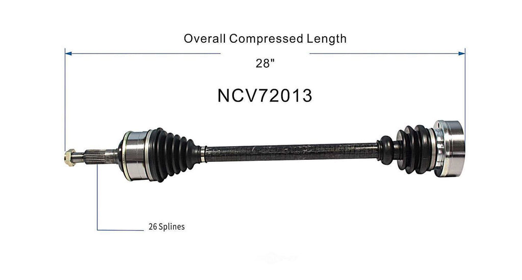 Axle Shaft Assy- CV Shaft   GSP North America   NCV72013