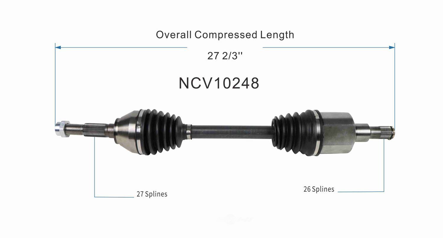 Axle Shaft Assy- CV Shaft   GSP North America   NCV10248
