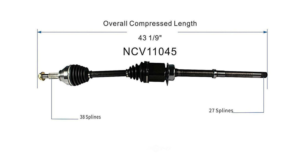 Right New CV Complete Assy   GSP North America   NCV11045