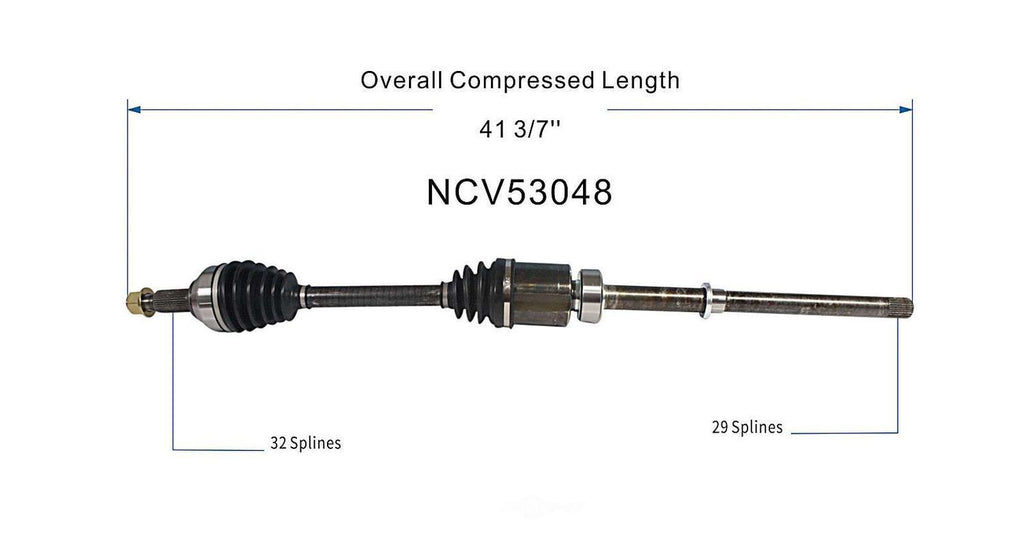 Right New CV Complete Assy   GSP North America   NCV53048
