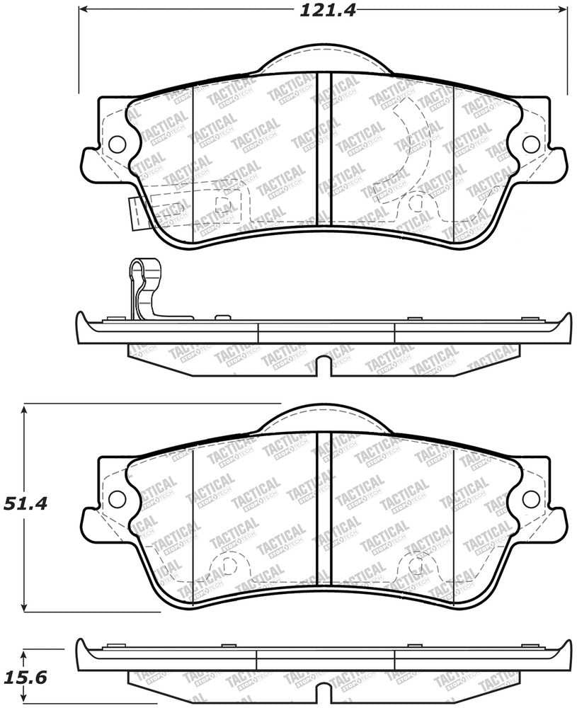 Rr Severe Duty Brake Pads  Centric Parts  307.13520