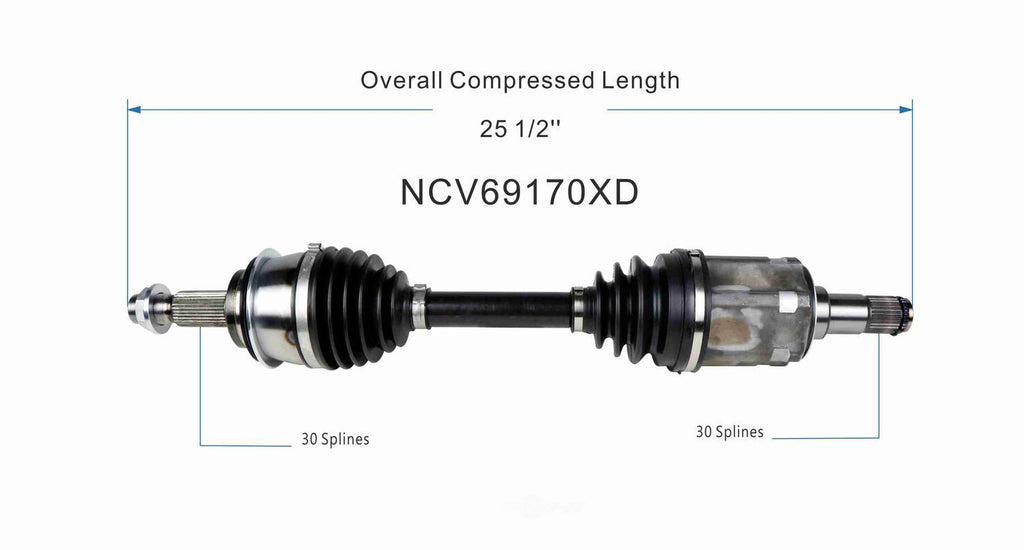 Axle Shaft Assy- CV Shaft   GSP North America   NCV69170XD