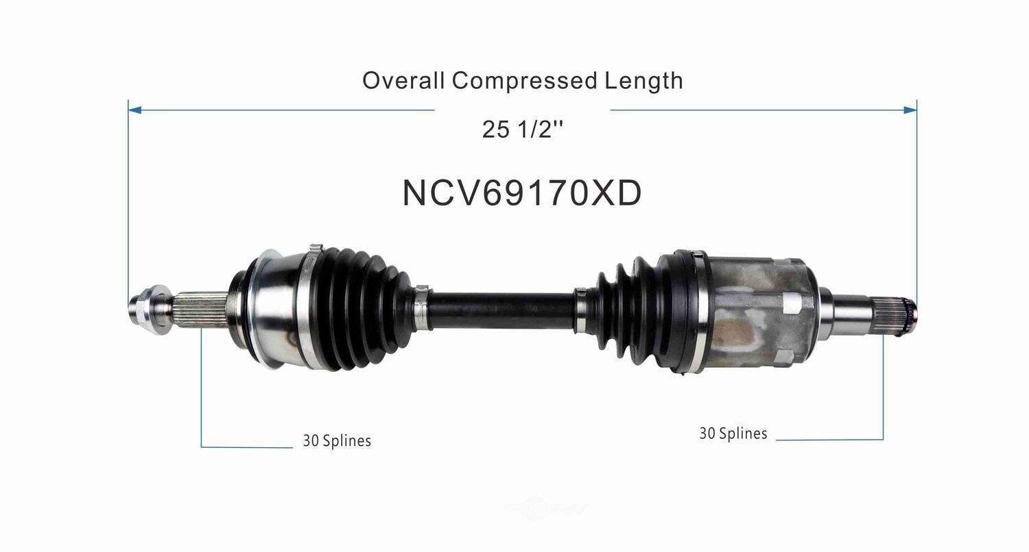 Axle Shaft Assy- CV Shaft   GSP North America   NCV69170XD