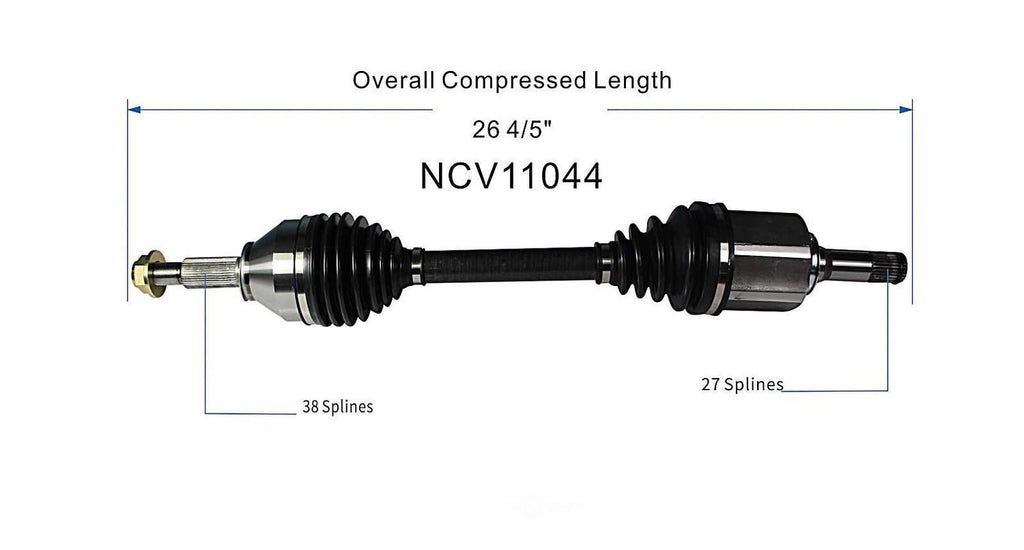 Left New CV Complete Assy   GSP North America   NCV11044