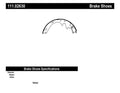 Rr Premium Brake Shoes  Centric Parts  111.02630