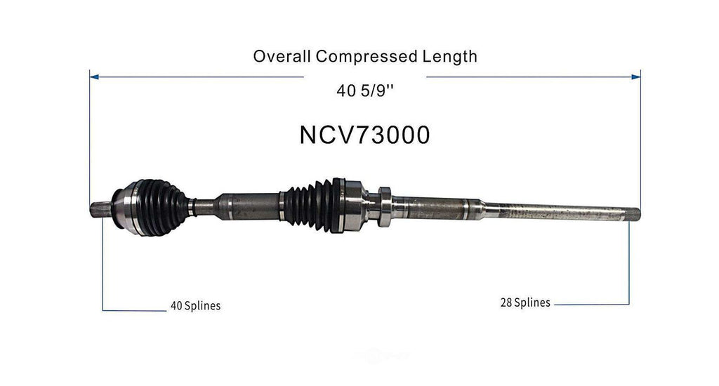 Right New CV Complete Assy   GSP North America   NCV73000