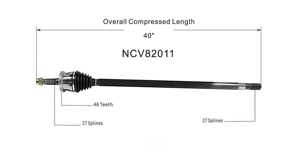 Right New CV Complete Assy   GSP North America   NCV82011