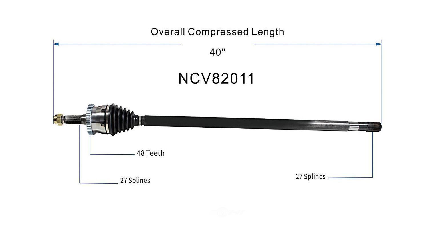 Right New CV Complete Assy   GSP North America   NCV82011