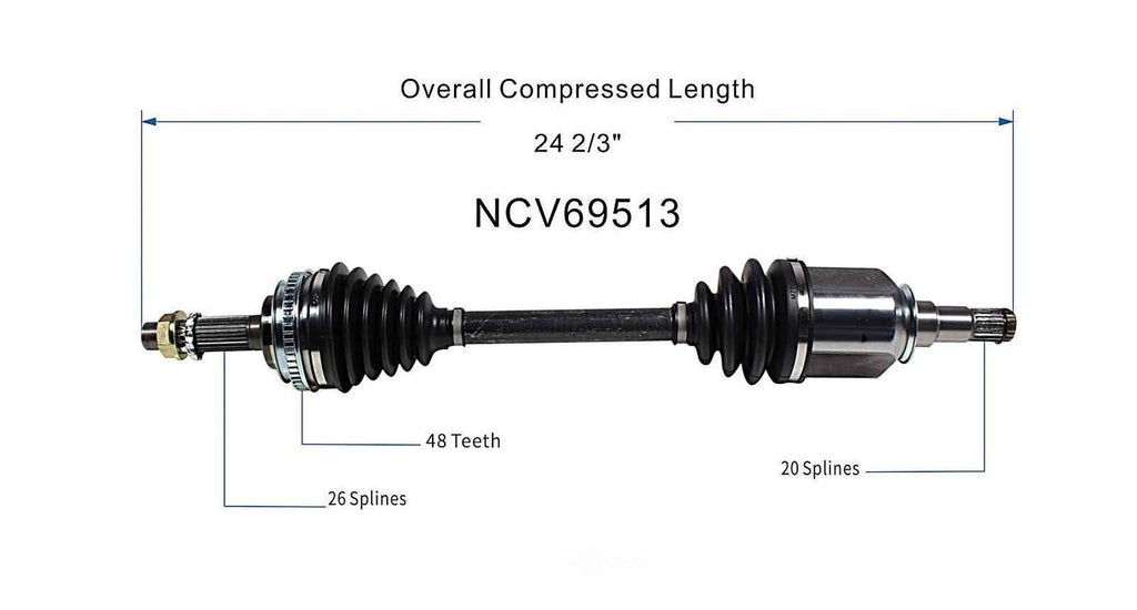 Left New CV Complete Assy   GSP North America   NCV69513