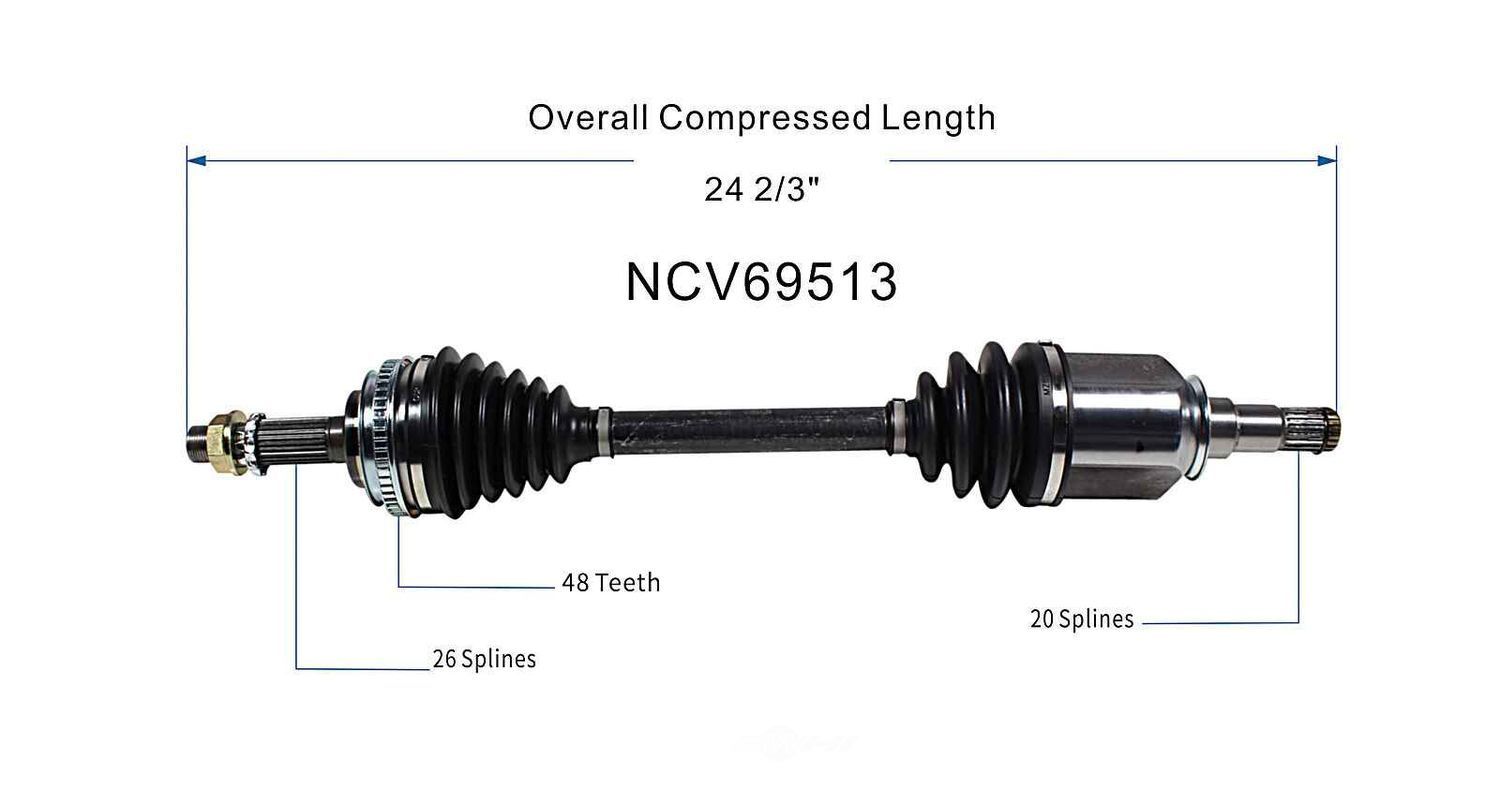 Left New CV Complete Assy   GSP North America   NCV69513