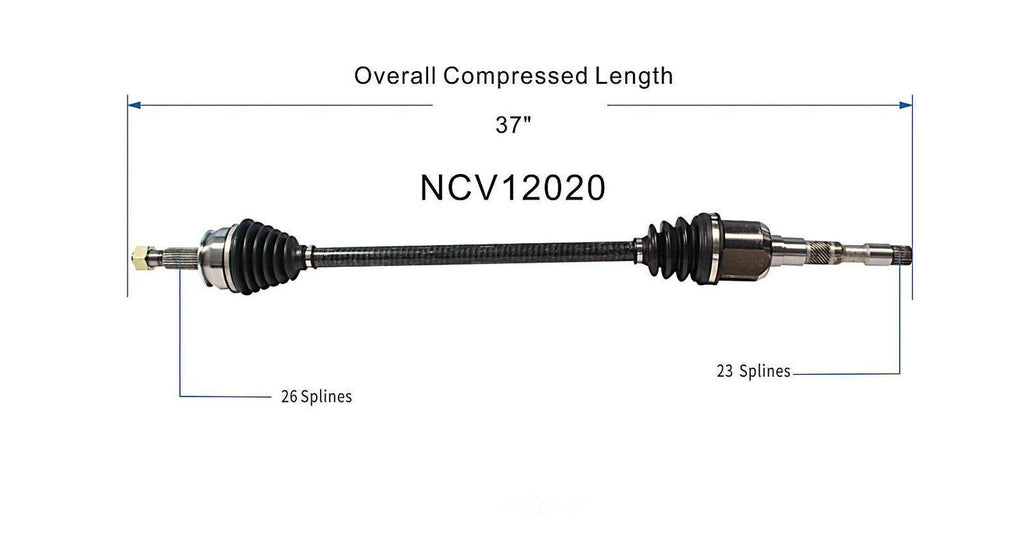 Right New CV Complete Assy   GSP North America   NCV12020