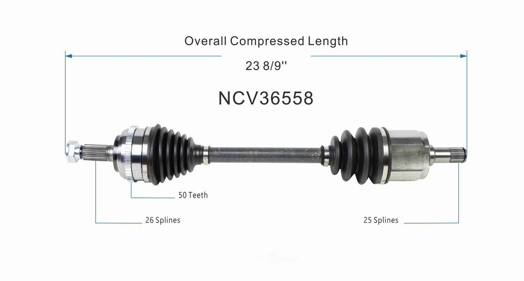 Right New CV Complete Assy   GSP North America   NCV36558