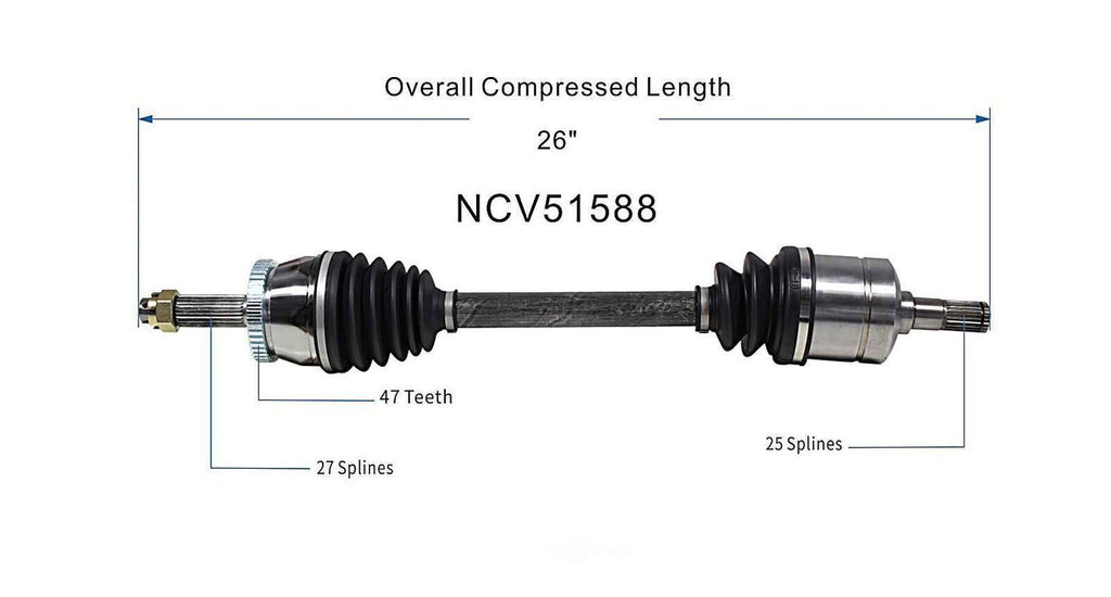 Right New CV Complete Assy   GSP North America   NCV51588