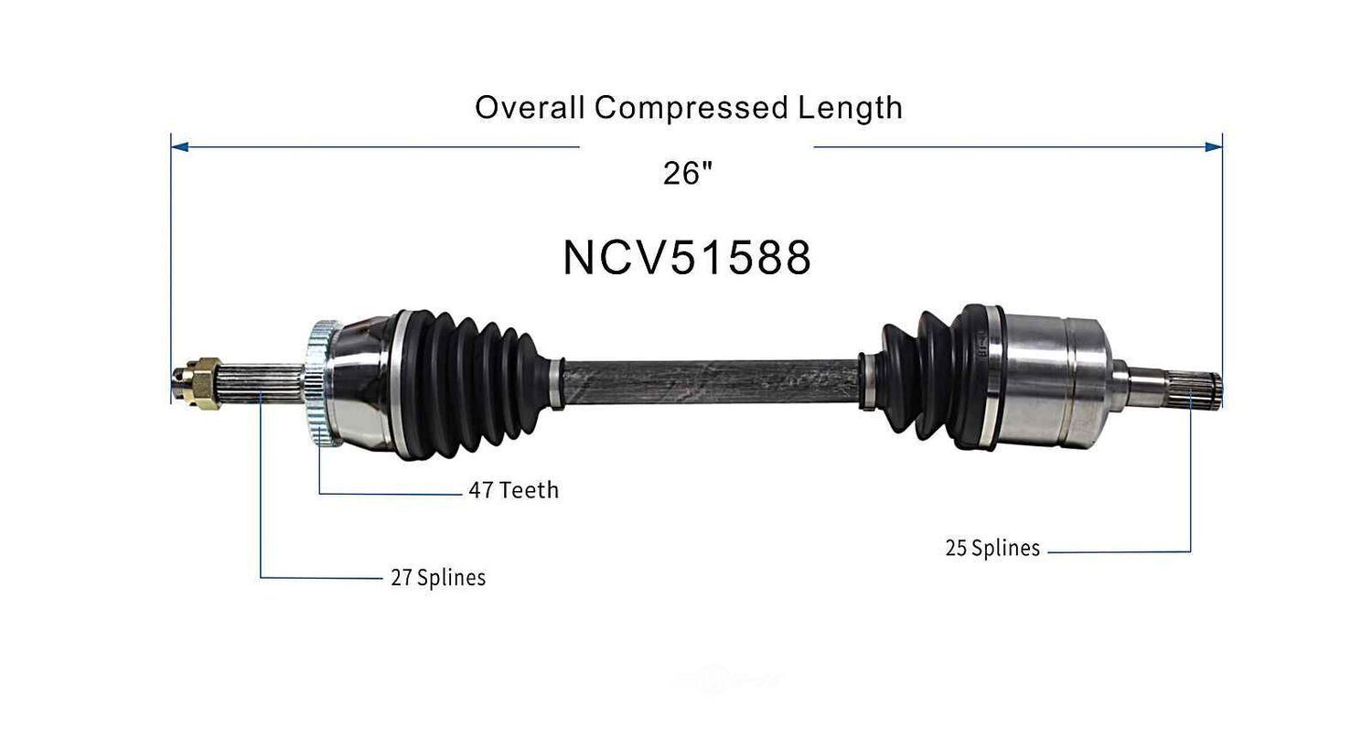 Right New CV Complete Assy   GSP North America   NCV51588