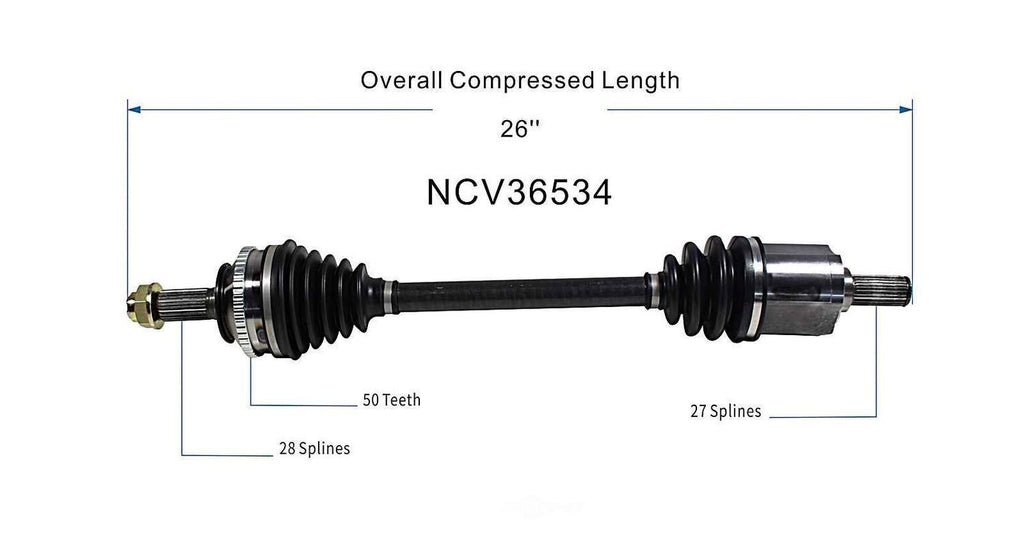 Right New CV Complete Assy   GSP North America   NCV36534