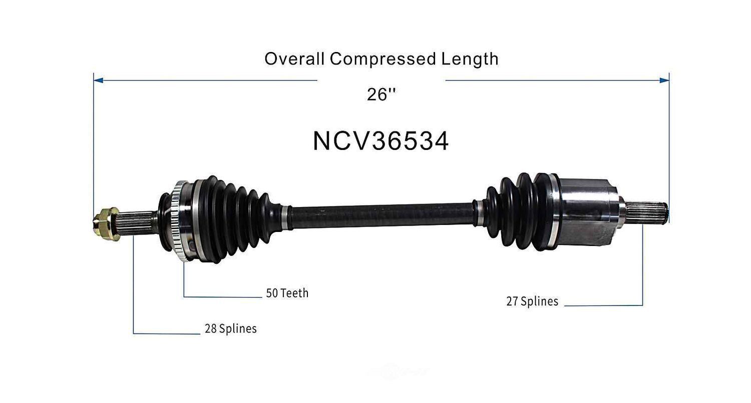 Right New CV Complete Assy   GSP North America   NCV36534