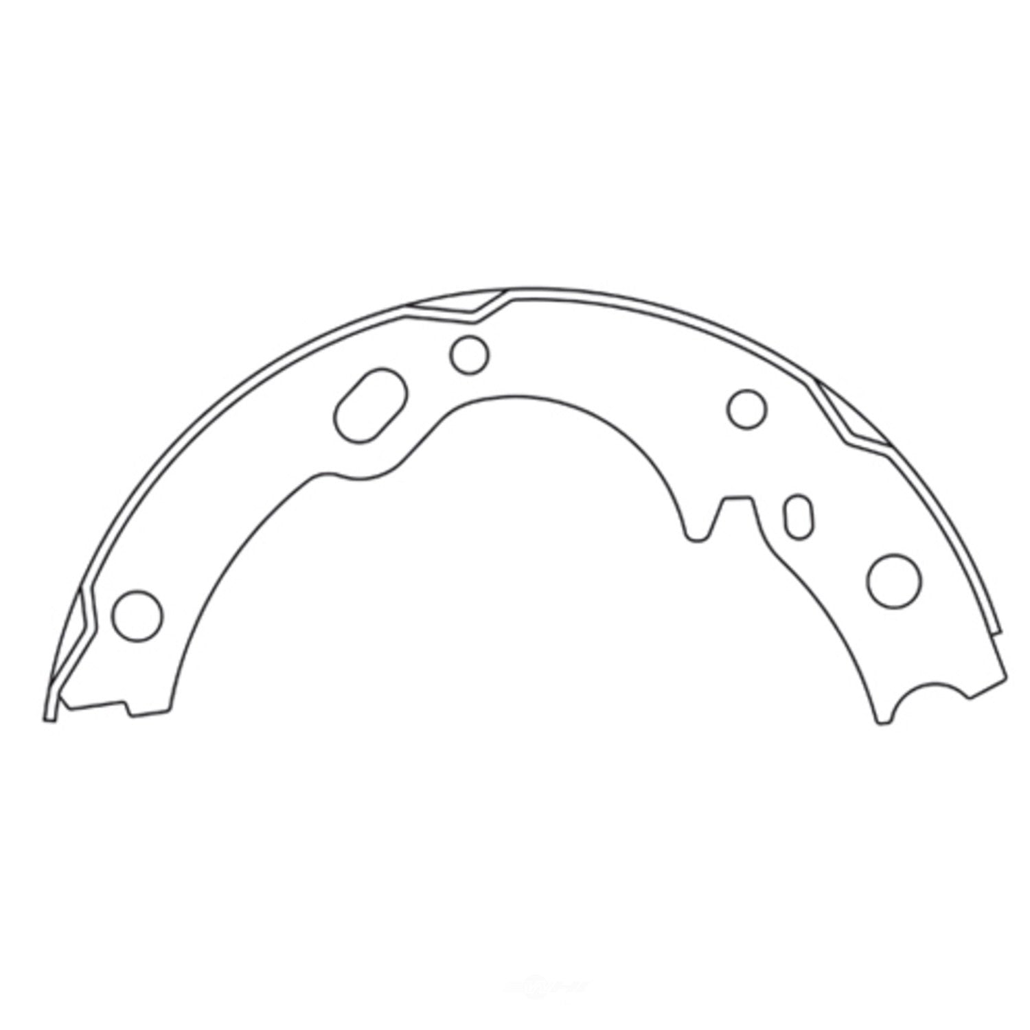 Rr Parking Brake Shoes  Centric Parts  111.07330
