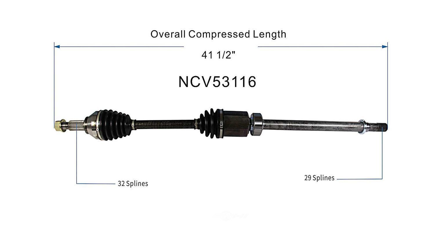 Right New CV Complete Assy   GSP North America   NCV53116