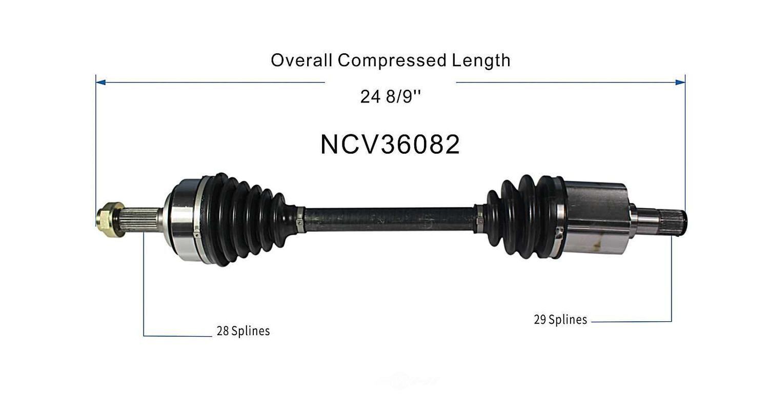 Left New CV Complete Assy   GSP North America   NCV36082