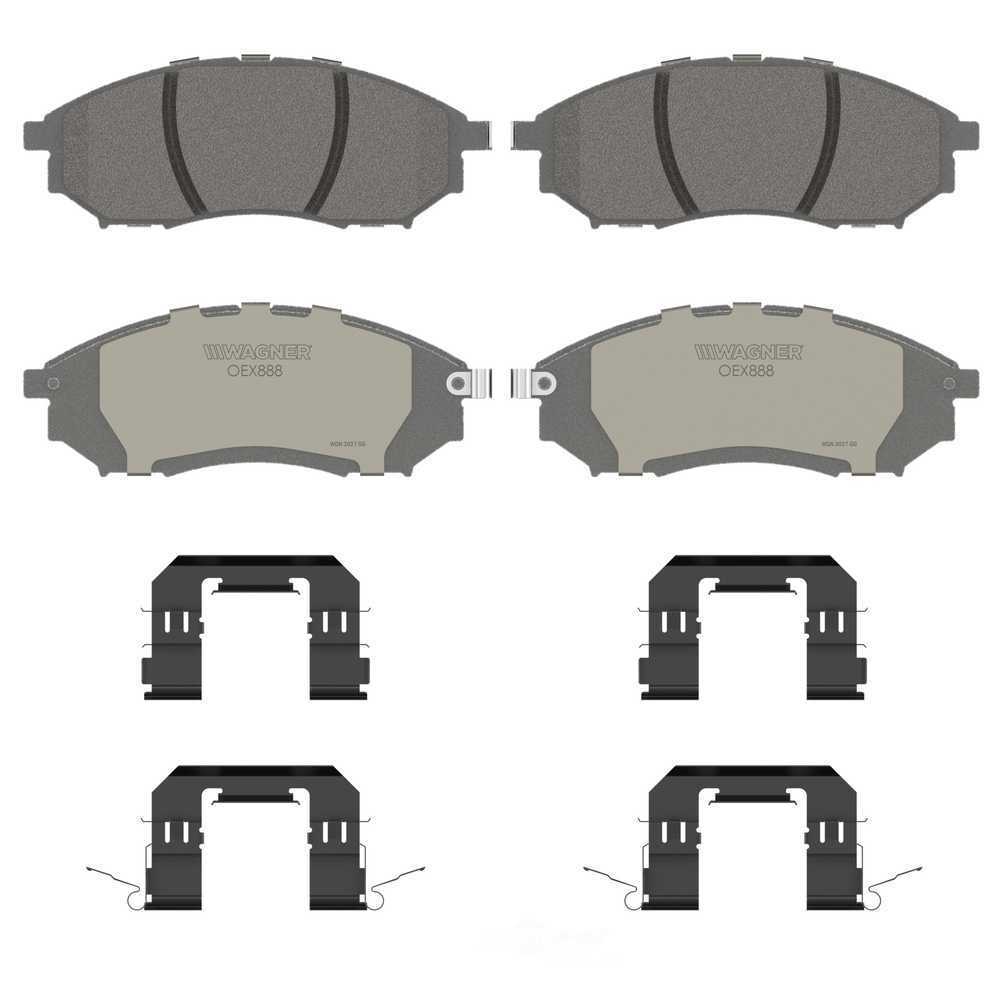 Frt Premium Ceramic Brake Pads  Wagner  OEX888