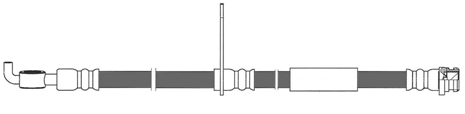 Frt Brake Hose  Centric Parts  150.61137