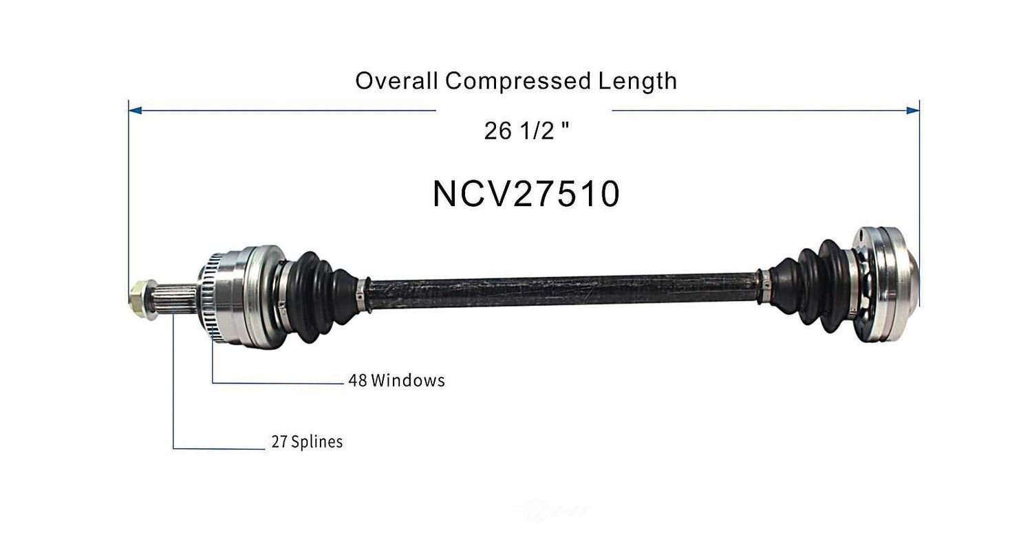 Right New CV Complete Assy   GSP North America   NCV27510