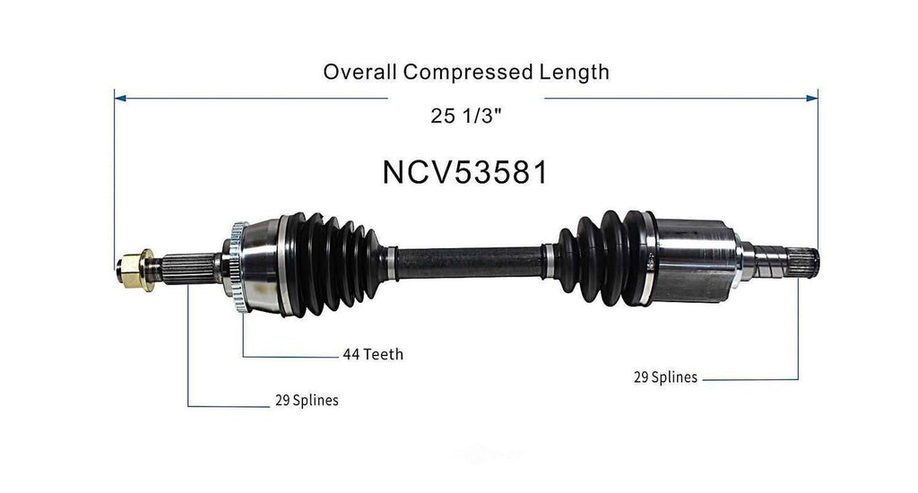Left New CV Complete Assy   GSP North America   NCV53581