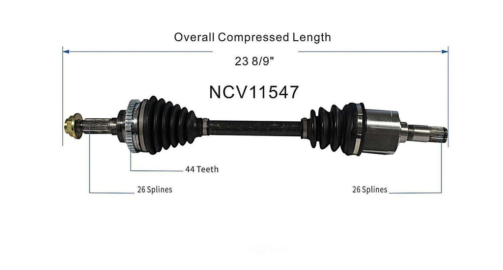 Left New CV Complete Assy   GSP North America   NCV11547